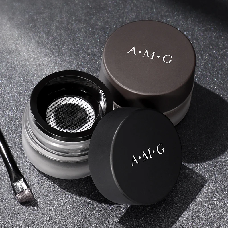 Good Quality & Low Price A.M.G Makeup Eyebrow With Brush Smooth Waterproof Long Lasting Air Cushion Eyebrow Eyeliner Cream