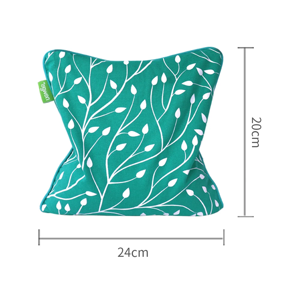 V-Heating Pad Natural Wheat Seeds Moist Heat therapy Pillow linen seed cotton linen pillow