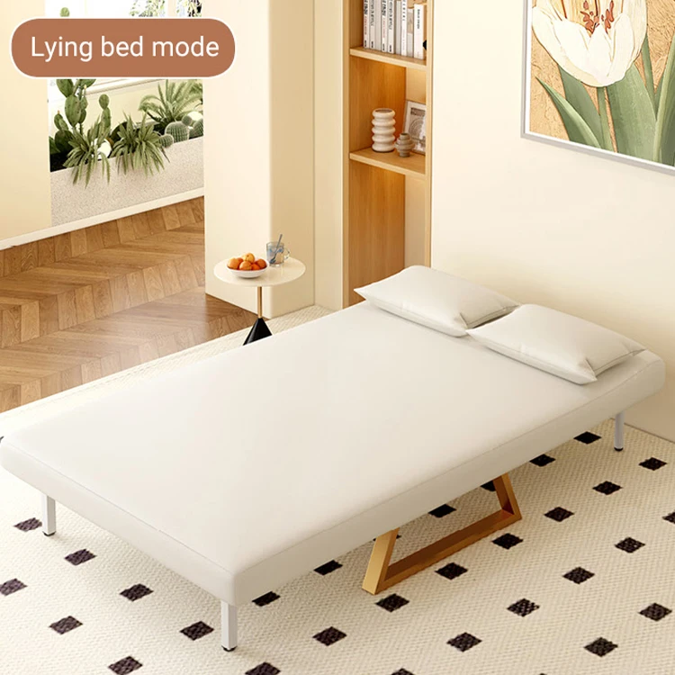 New Minimalist Italian Nordic Large king Queen Size 2 in 1 Sofa and Bed Foldable Metal Pull Out 2 Seater 3 Seater Sofa Bed Set
