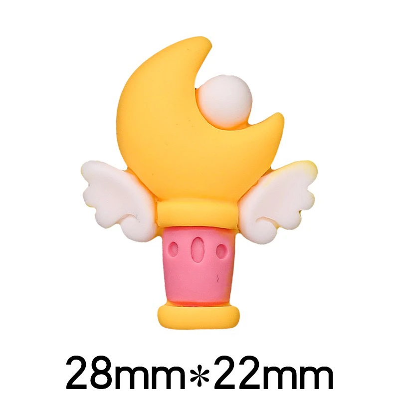 2022 New Resin DIY Magic Stick Butterfly Fruit Croc Charms for Girls Shoe Charms Decorations Gifts