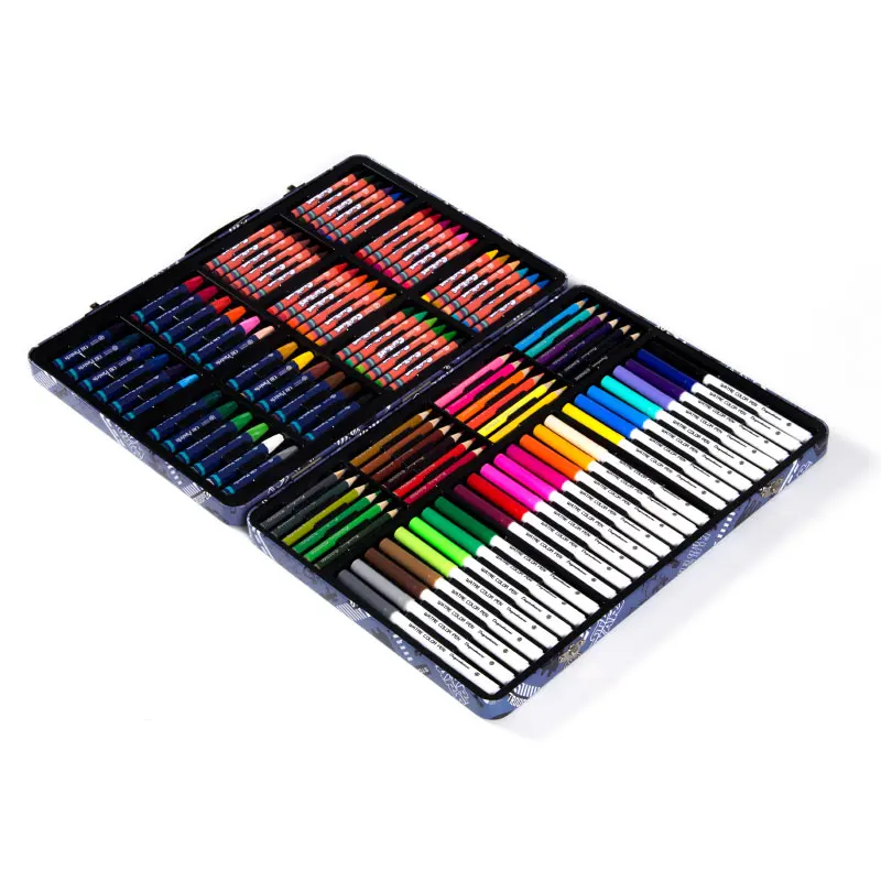 Hot Selling Muti Colors 108pcs Folding Canvas Bag Colored Pencil Colour Pencils For Kids