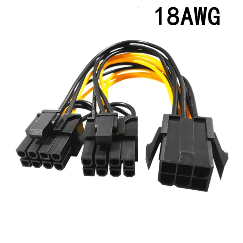 8 Pin to dual 8 (6+2) Pin PCI Express Power Converter Cable for Graphics GPU Video Card PCIE PCI-E VGA Splitter Hub Power Cable