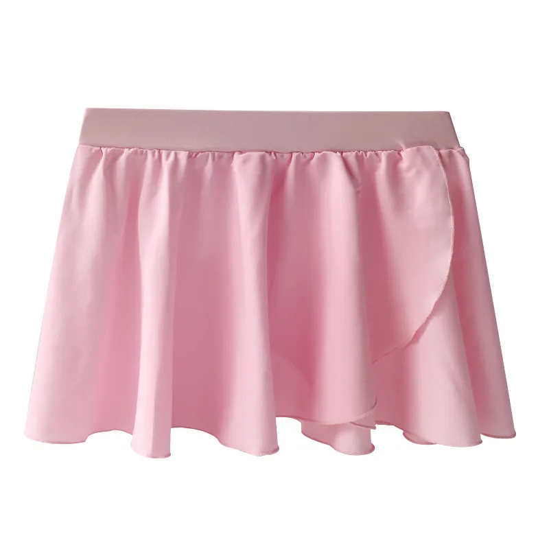 Pink Wide Elastic Ballet Dance Wrap Skirt Girls thickness Chiffon Skirt Ballerina Dance Dress