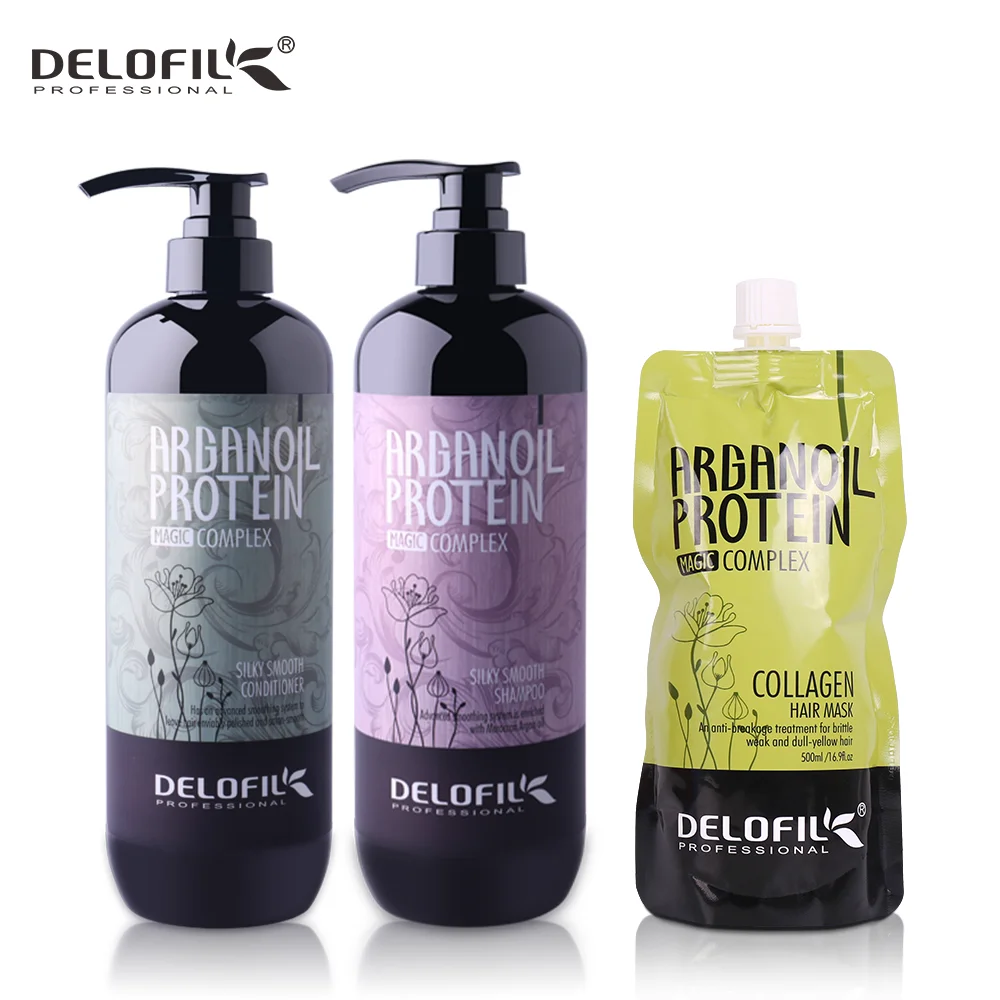 Competitive Price  DELOFIL  Moroccan Argan Oil  Shampoo For Oily Hair  Shampoo And Conditioner Set