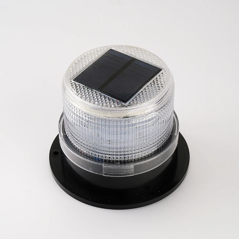 solar-powered magnetic base led strobe warning beacon lights