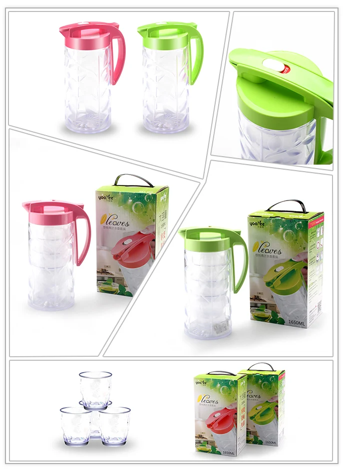 China Manufacturer Food Grade Plastic Jugs Ice Tea Pitcher with Handle plastic jugs