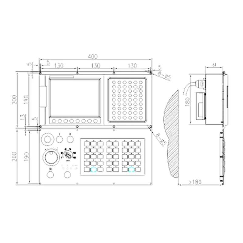 GUNT-150iTD 2-5 Axis Lathe and turning milling compound numerical control system CNC controller