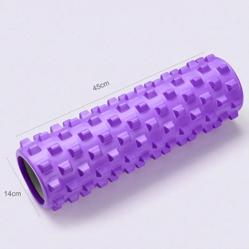 Gym cork fitness massage yoga wheel roller column paint foam roller