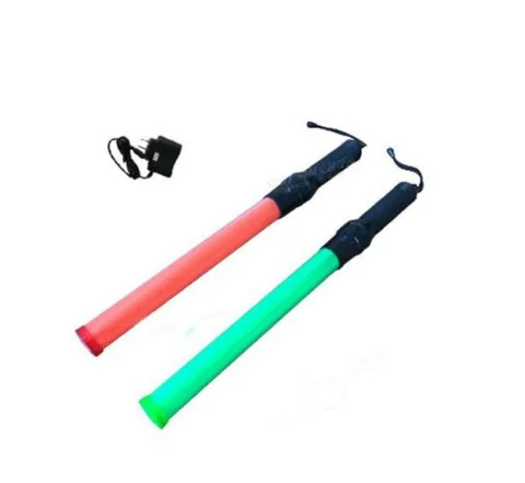 21Inch Signal Traffic Baton Portable Rechargeable Light Stick Red Green Traffic Baton