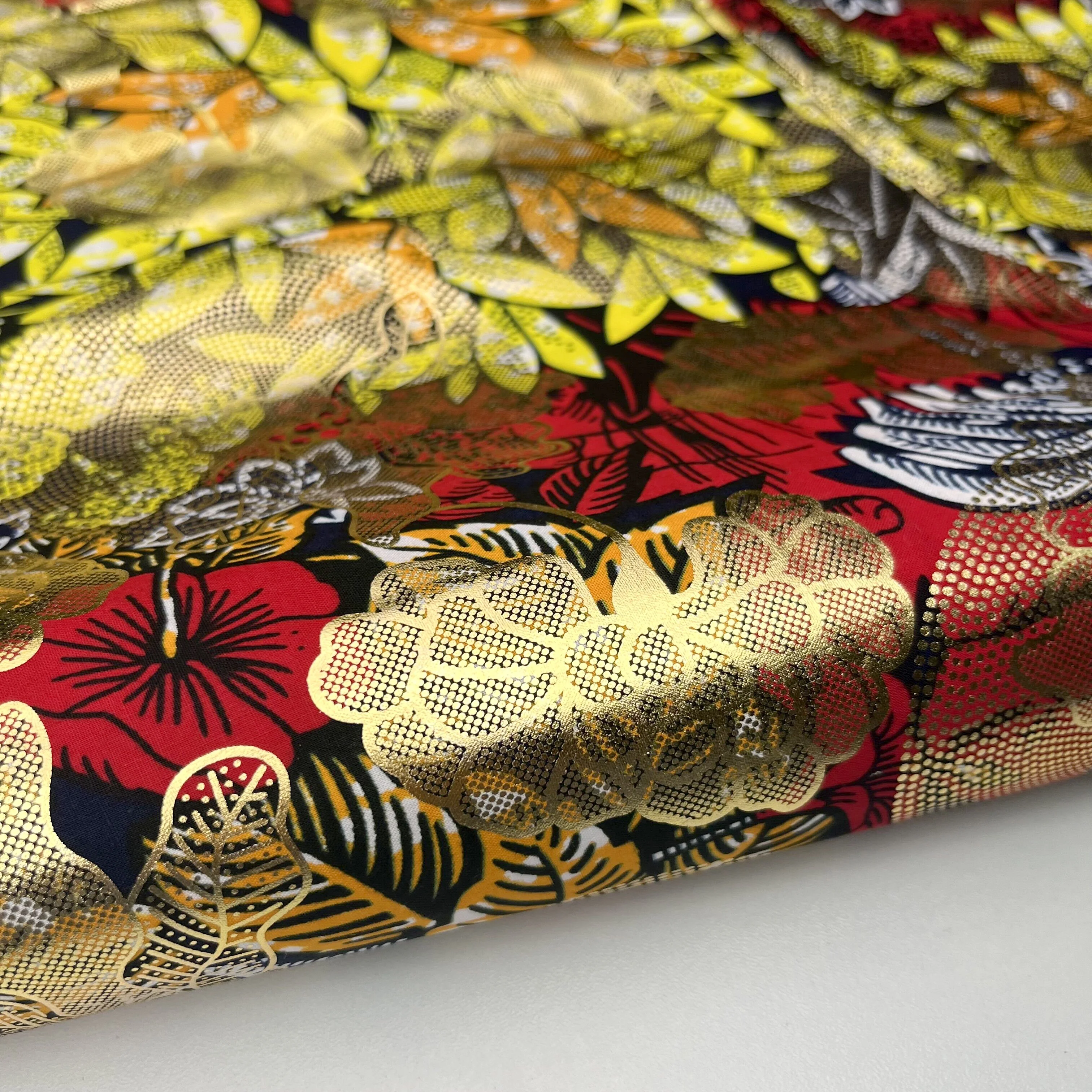 Mikemaycall 100% cotton Ankara prints fabrics African fabrics  super golden grand wax