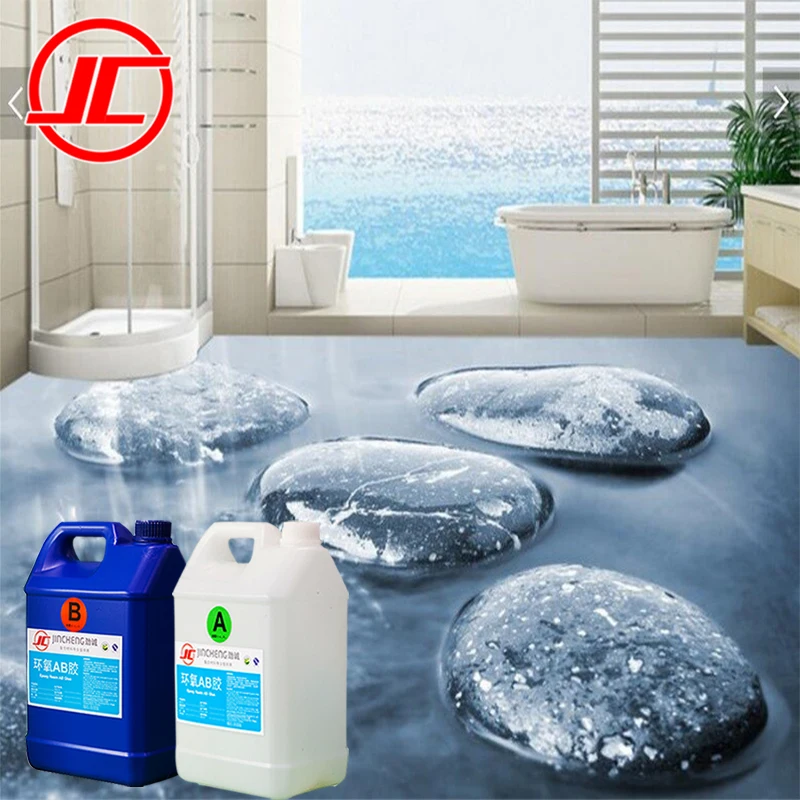 
Glass Eppxy Resin A+B for Epoxy Floor Marble, Epoxy Aggregate Flooring 
