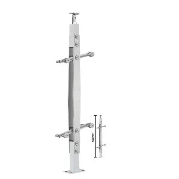 stainless steel glass balustrading for glass baluster / glass stairs