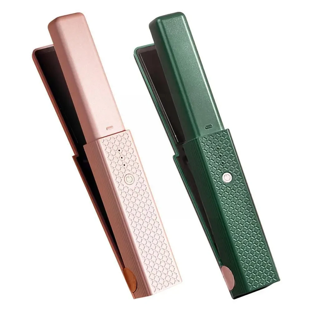Hair Straightener Cordless Usb Hair Straightener Mini Ceramics Hair Curler  Constant Temperature Portable Flat Iron For Travel