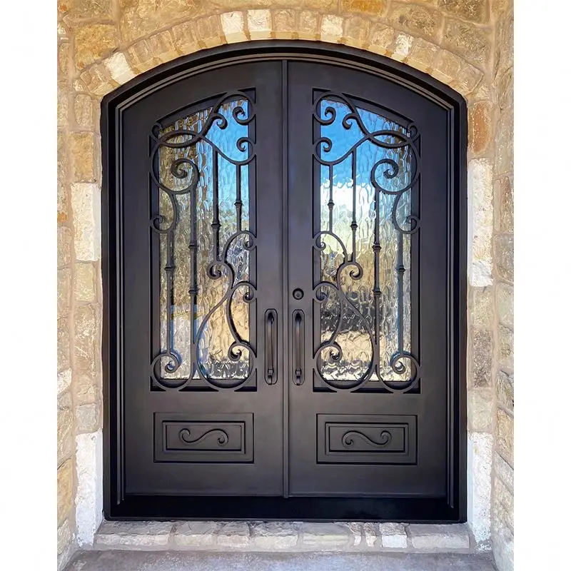 Alucasa Balcony Iron Door Design Main Entrance Doors Grill Design Wrought Iron Double Door