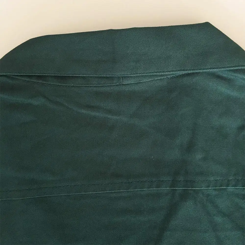 Custom Made Vintage 80s Short Sleeves Shirts Cotton Teal Ivory Button Up Event Clothing