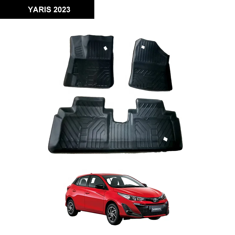 2024 Popular Good Containment  Low Price Car Accessories Factory Price 3D TPE Car Mat TPE Car Floor Mats use for YARIS 2023