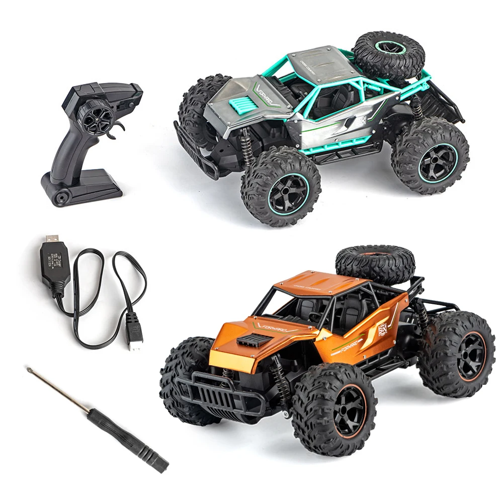 All Terrain 2.4G 1/14 Radio Control Cross Country Vehicle Toys 18KM/H High Speed 4x4 Alloy Rc Climbing Off Road Car for Kids
