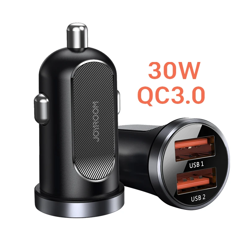 
CE FCC ROHS 30 Вт Супер зарядный адаптер 12 В 24 в двойной USB-порт QC3.0 мини умное автомобильное зарядное устройство для iPhone Samsung мобильных телефонов 