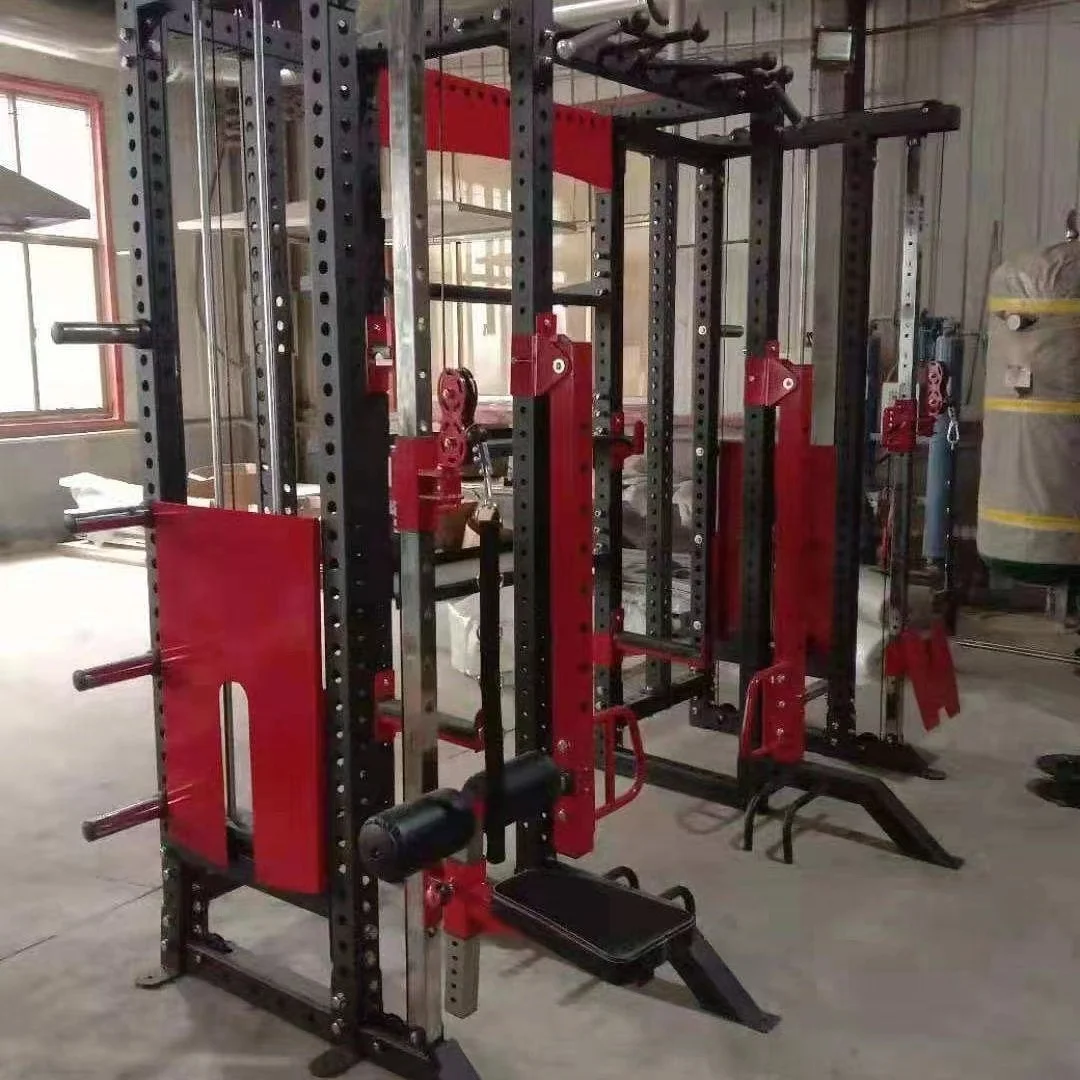 Multi Function Station Cable Crossover Squat Free Combination Power Rack Squat Rack