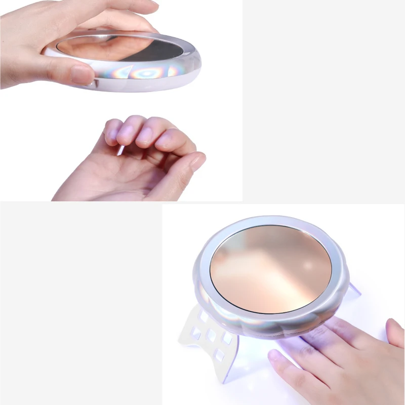 2022 NEW portable 54W Nail Lamp with cosmetic mirror 18 leds USB For Drying LED UV Nail Gel