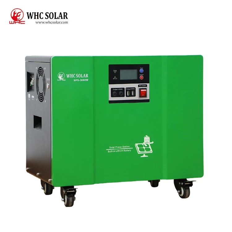 whc solar off grid solar power station energy system 3000w portable solar generator for family use