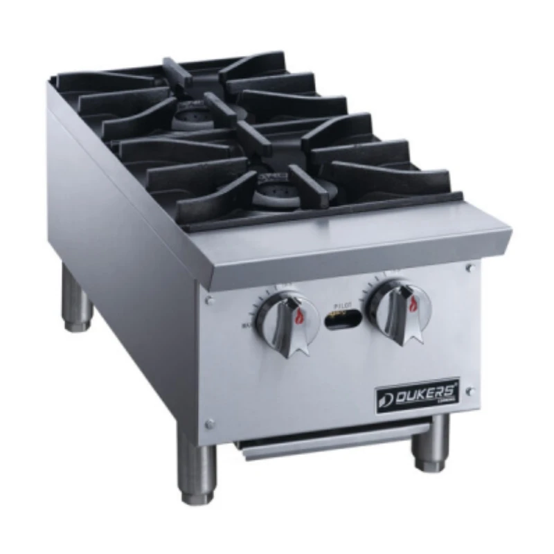 Portable Double Burners 56000 BTU/H  Gas Hot Plate Stove with Adjustable Temperature Cooking Hot Plate