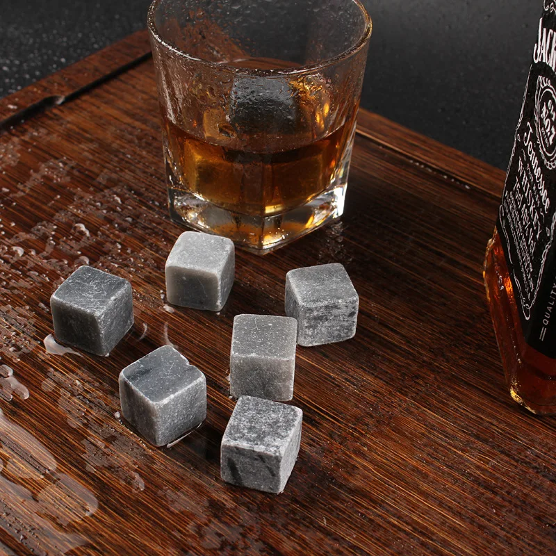 Factory Direct Sale natural kind of gemstone sipping stone cube for ice whiskey wine
