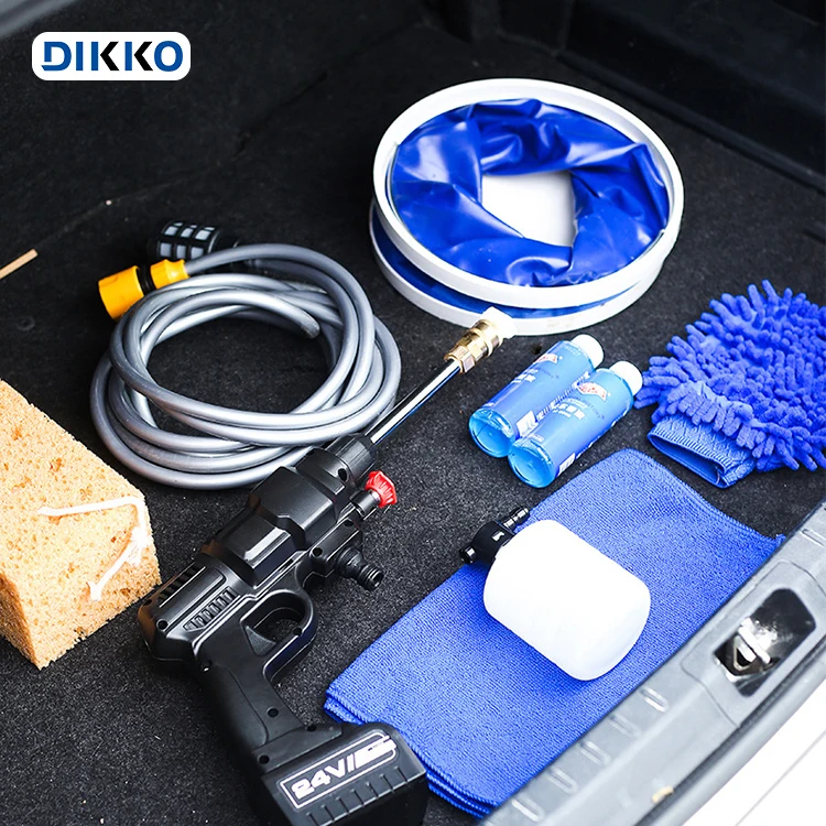 Gun Car Wash Wireless Lithium Battery Portable Foam Gun Car Wash Mini Cordless Car Washer