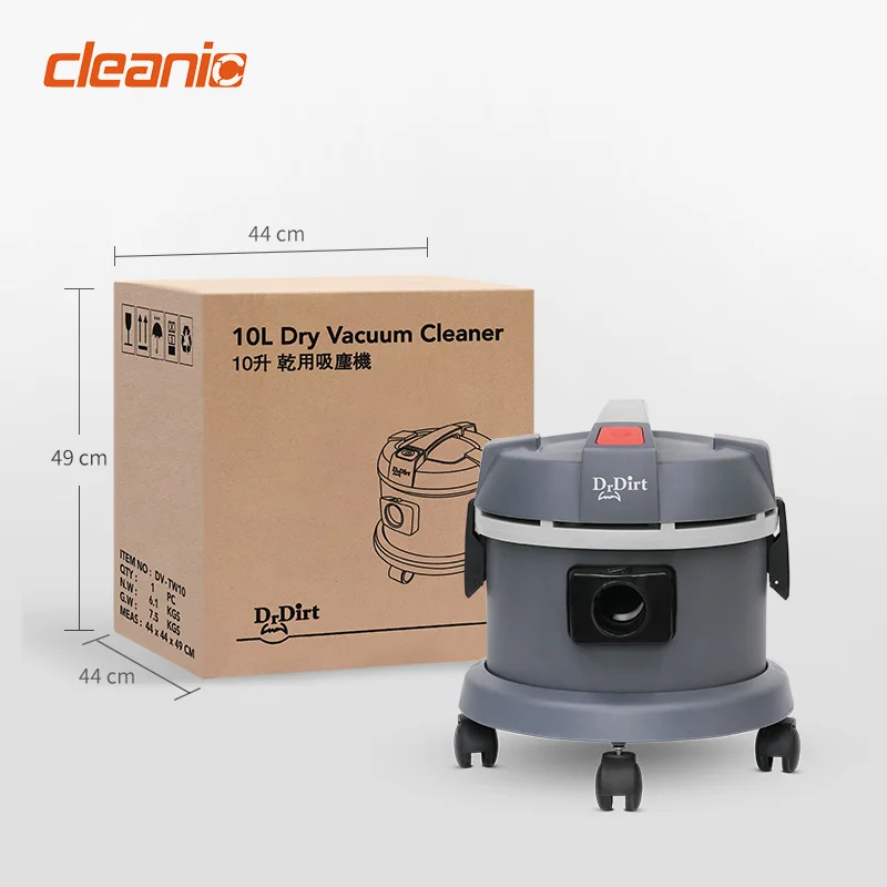 Powerful 10L plastic barrel professional home silent dry cleaning vacuum cleaner for mattress dust mite removal