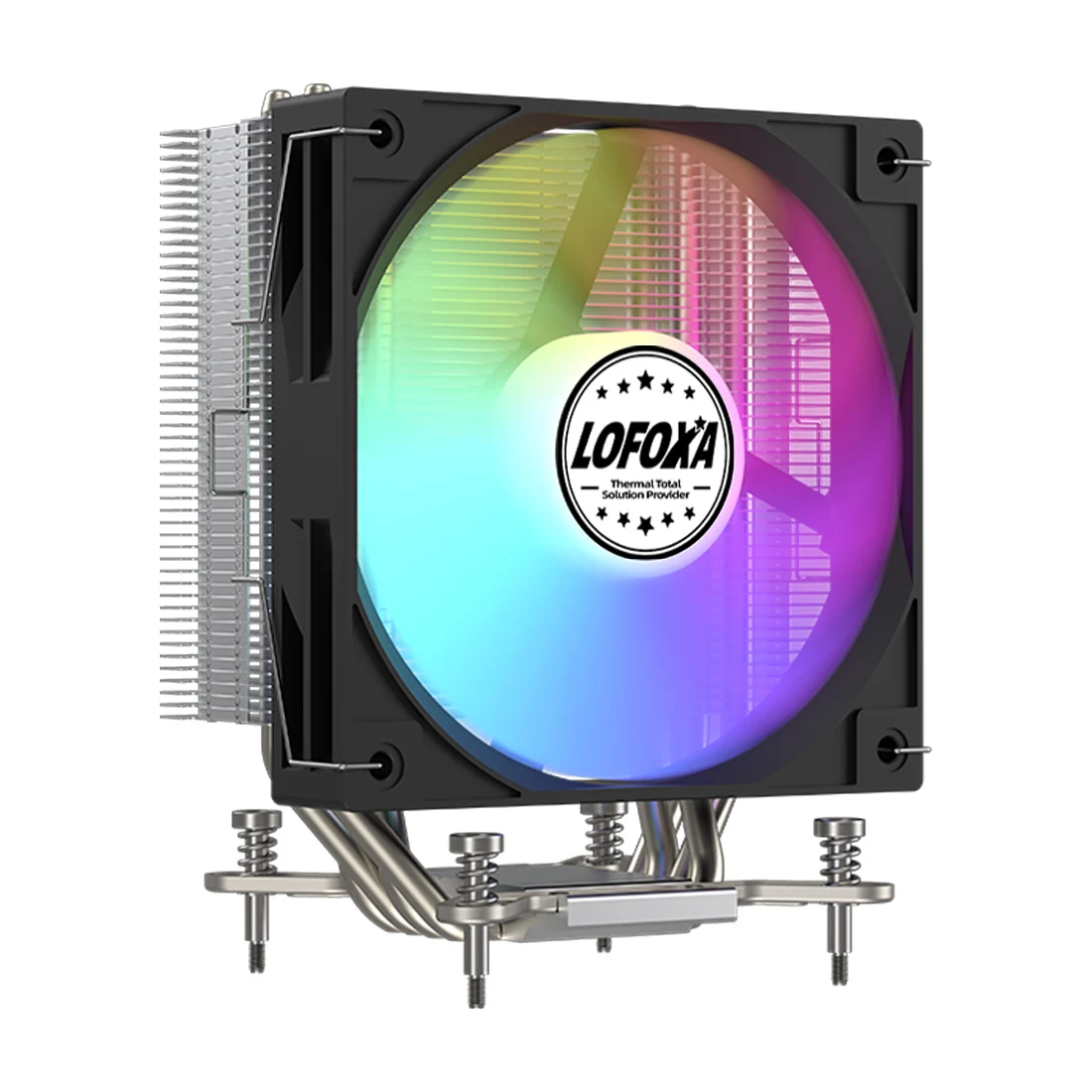 120mm Silent CPU Cooler Radiator with 4 Heat Pipes 4Pin Copper Heatsink ARGB Fan Computer Case Air Cooling Application