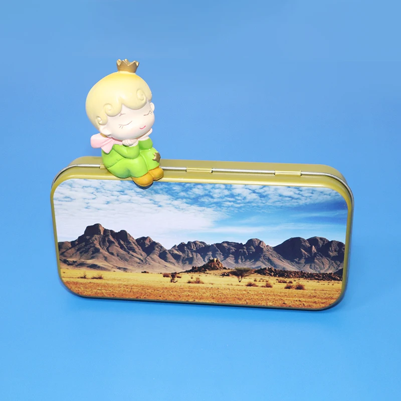 Small Rectangle Metal Packaging Container Tin Case Tobacco Cigarette Box Metal Tin Case