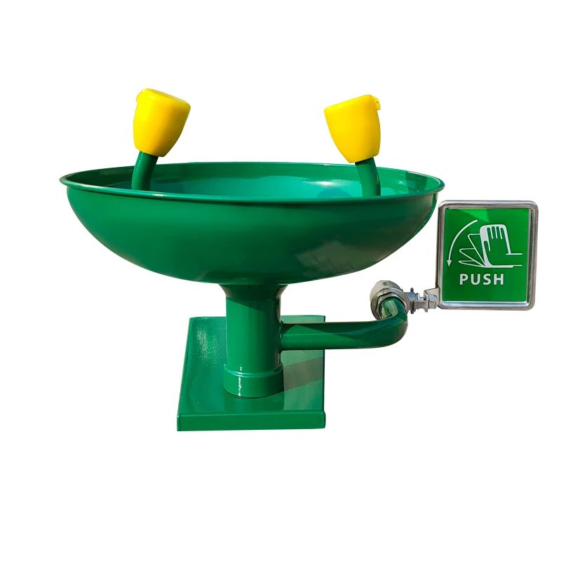 ABS Coating Wall Mounted Eye Washer Emergency Eyewash Station Professional Eye Wash Bowl Wall Type Eyewash Station