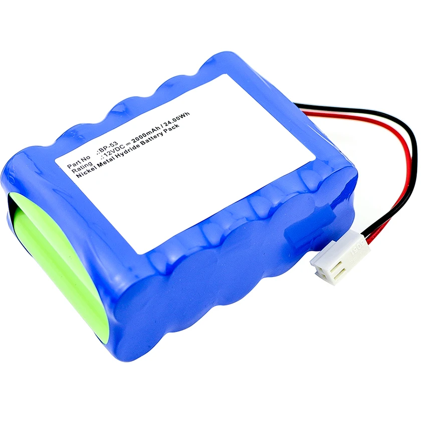 Battery for Smiths TOP Syringe Pump 2200, TOP-2200, TOP-3300, TOP-5300 BP-53 12V/mA