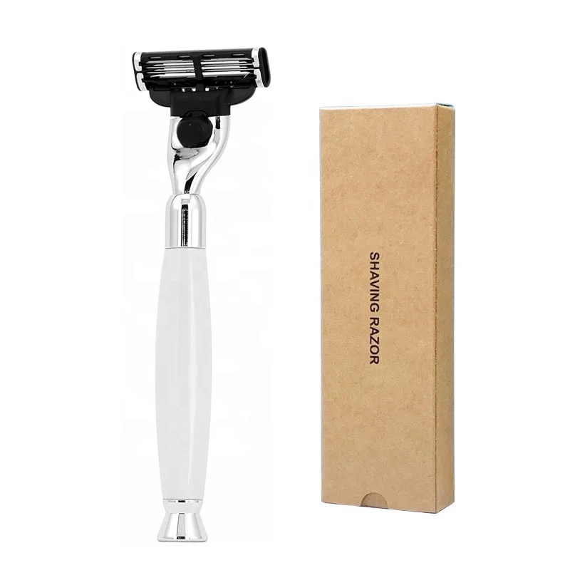 Black Resin Handle Shaver Hotel 3 Blade Razor 5 Start Hotel Razor Good Quality Shaving Razor
