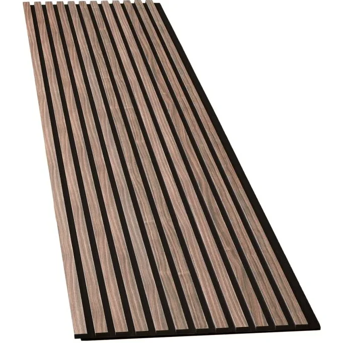 Noise Reduction Wooden Veneer MDF Wood Slats MGO Acoustic Wood Panel Pet Felt Backing for Wall Covering and Ceiling