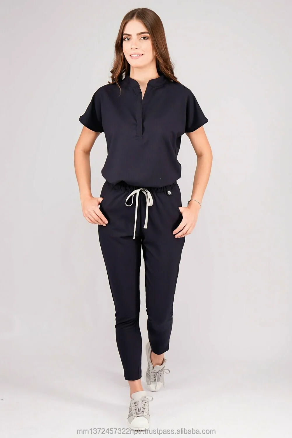 Fashionable Hospital Uniformes Scrub Medico Spandex Stretch Breathable Women Sets Medical Nursing Scrubs Uniforms Wholesale