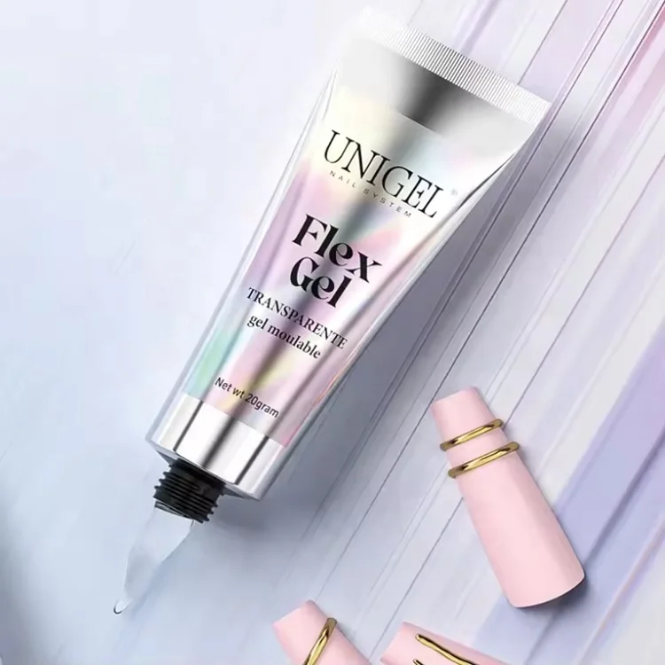 Unigel Upgraded Design Free Sample Nail Salon Private Label Nail Tips Flex Gel for Nails Salon