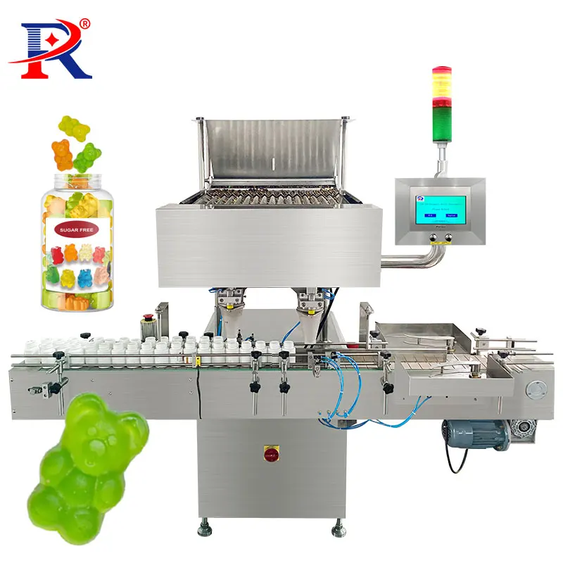 High Speed Fully Automatic  Gummy Counter Machine Vitamin Pectin Gummy Bear Counting Machine