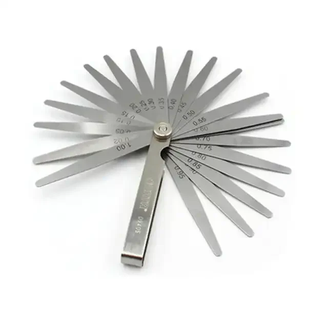 High quality Tool Feeler Gauge Stainless Steel High Precision Set Valve Clearance Feeler Gauge Metric Single Piece Remova