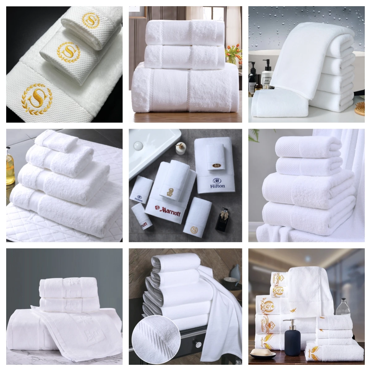 100% Cotton Towel Custom Retail Yarn Dyed Terry jacquard Hand Towel for Home Use