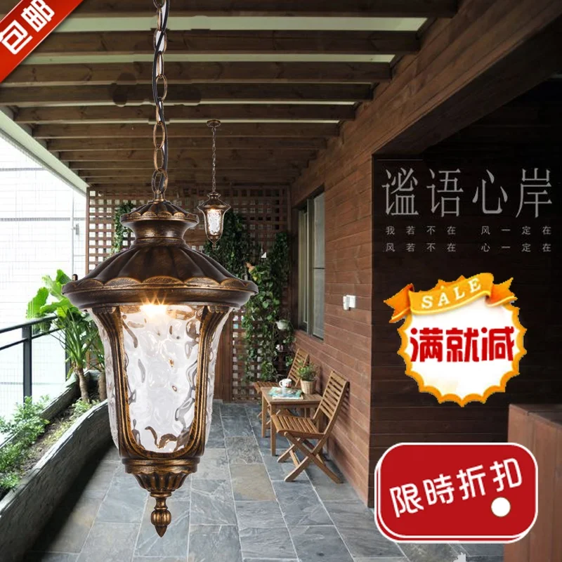 European outdoor waterproof garden lamp corridor corridor balcony lamp garden pavilion grape frame lamp door pendent