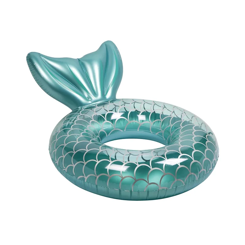 Mermaid With Backrest Pool Inflatable Swimming Ring Adult Swimming laps Pool Floating Ring Swimming Pool Beach Party Toys