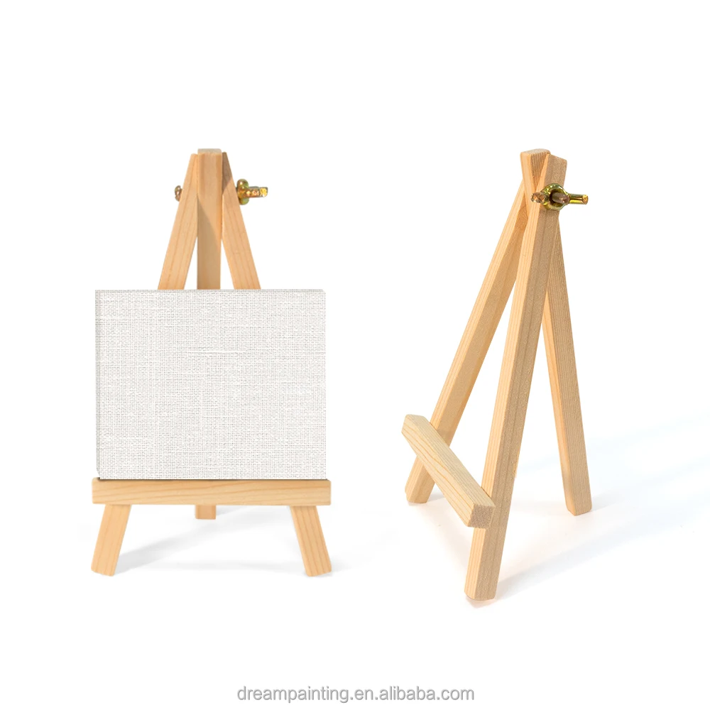 Triangle Mini Easels 7*12.5cm wooden Adjustable Art Crafts Photo Display Stand for Kids Painting Desktop Easel