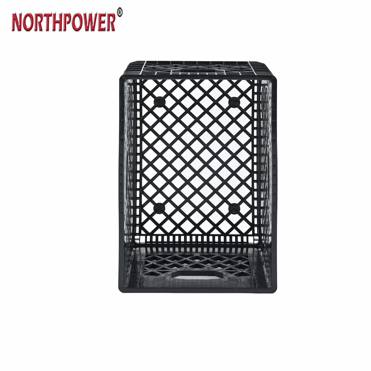 Plastic Unfolding 6 Gallon 24 Quart Rectangular Dairy Milk Crate