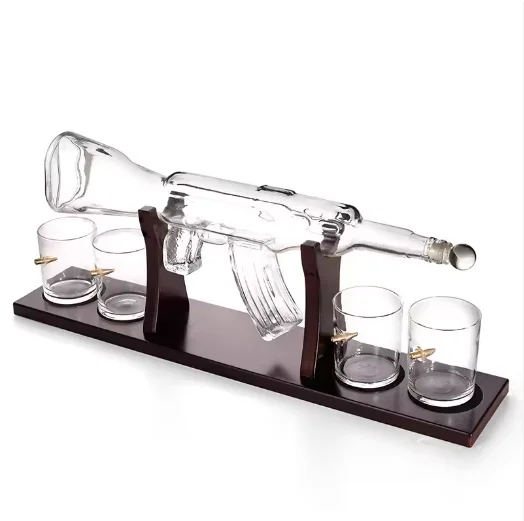 Custom Unique high silicone hand art glass bottle 750ml High Heel Shoe Shape Whiskey Vodka Red Wine Glass Bottle