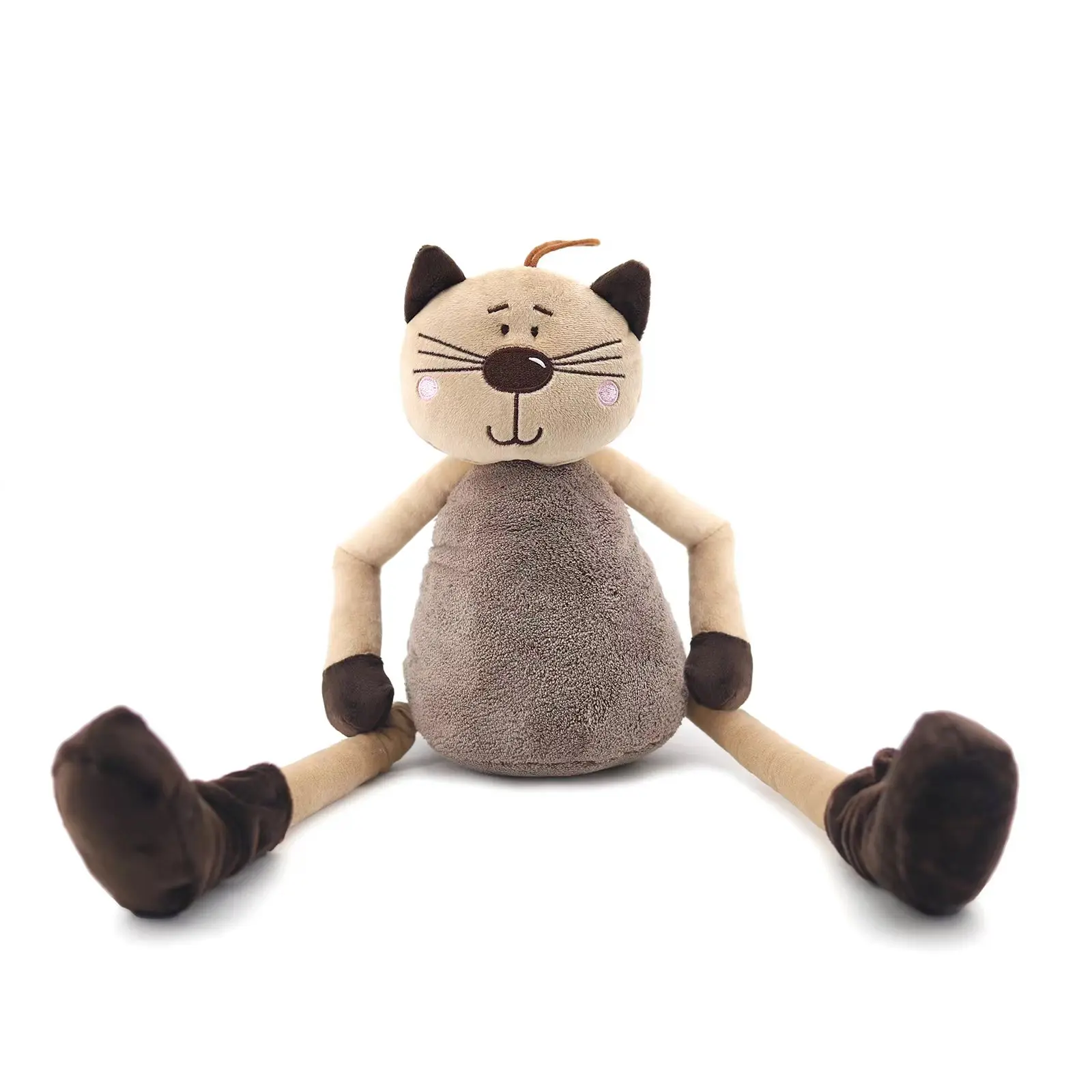 Милый котенок плюшевая игрушка чучело животных домашнее животное мягкий аниме Кот плюшевый для детей, оранжевый, 11 дюймов