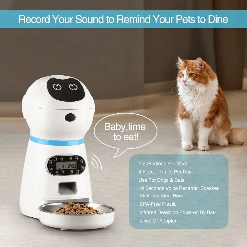 New Fashion Design Automatic smart automatic pet feeder with Digital Timer