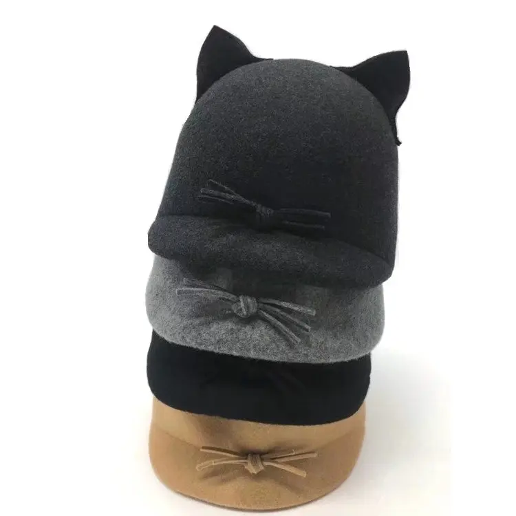 
top popular children fashion winter wool felt hats for kids 