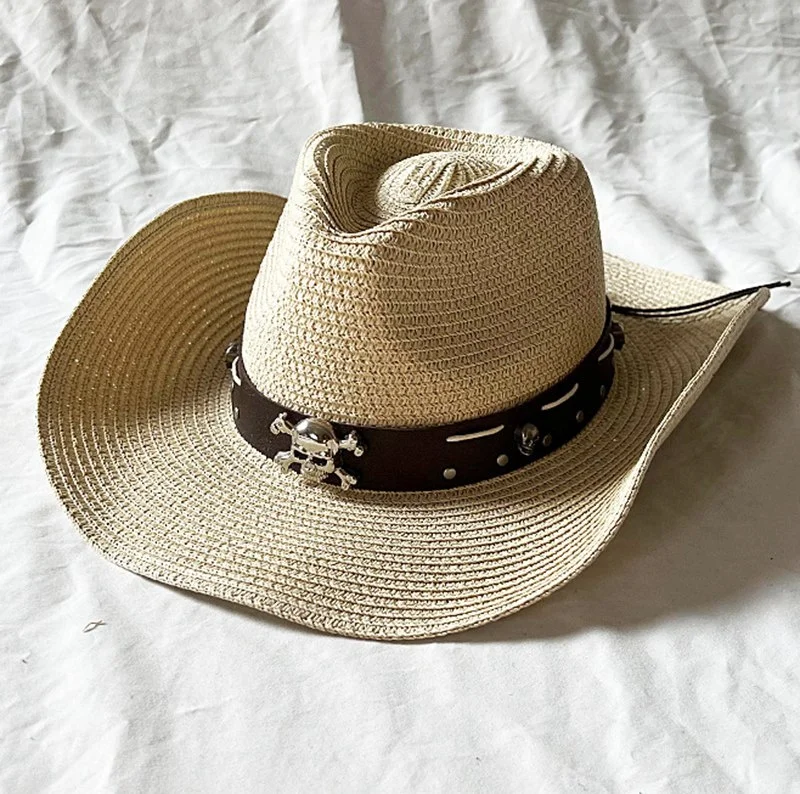 western jazz men sombreros de hombre de playa sombreros personalizados cowboy cowgirl straw hat