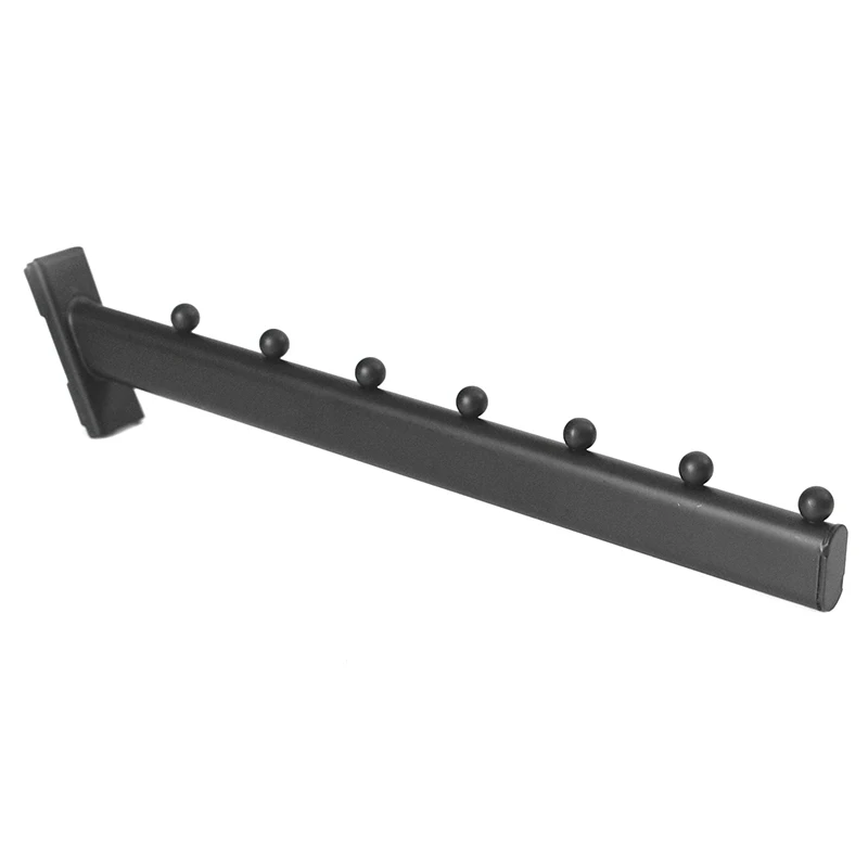 Black Metal slatwall  hanging display hooks for  overcoat
